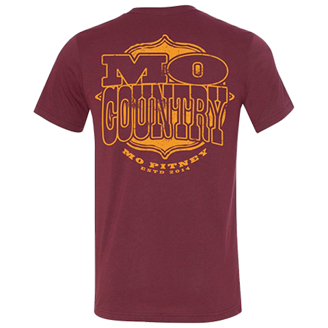 Mo country red tee back Mo Pitney