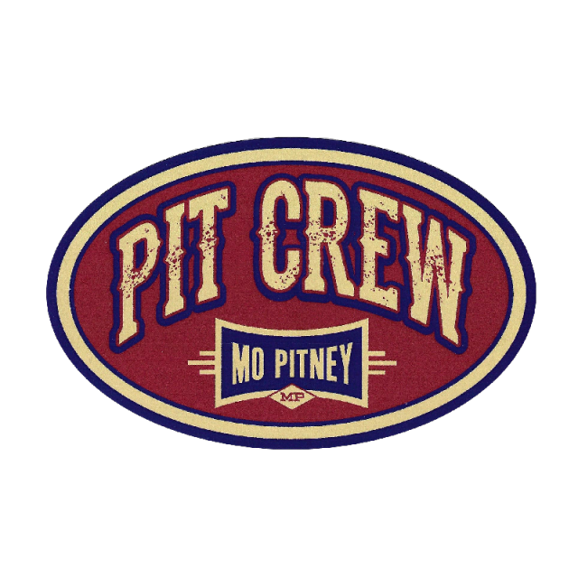 Pit crew oval decal Mo Pitney